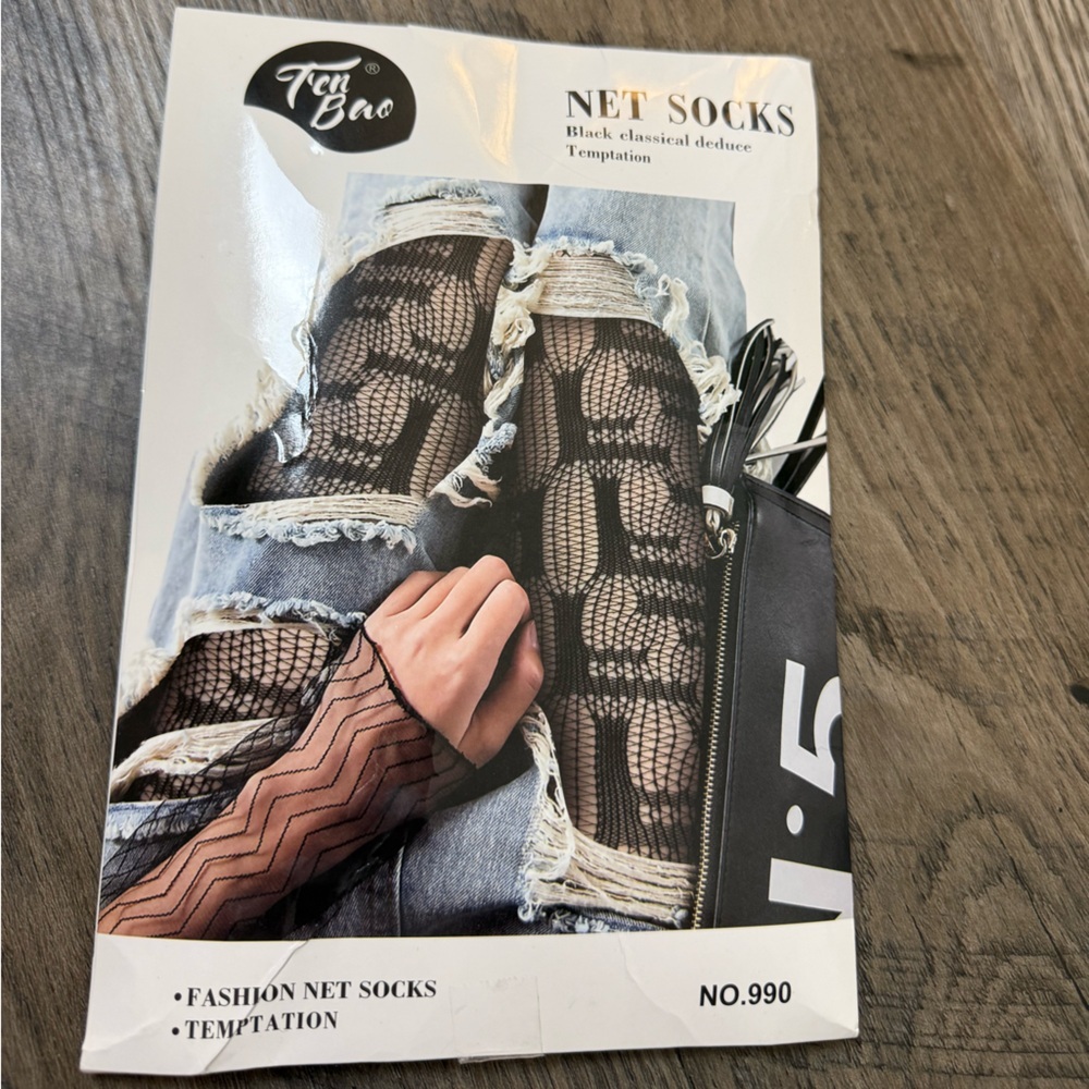 Black Net Socks
